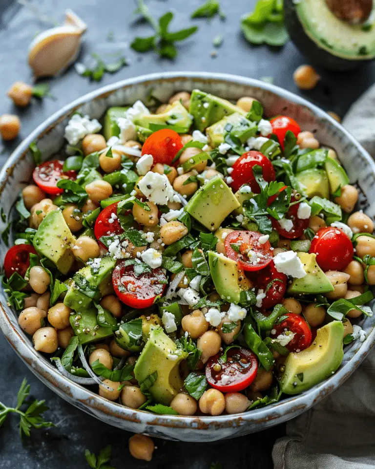 Best  Chickpea Feta Avocado Salad