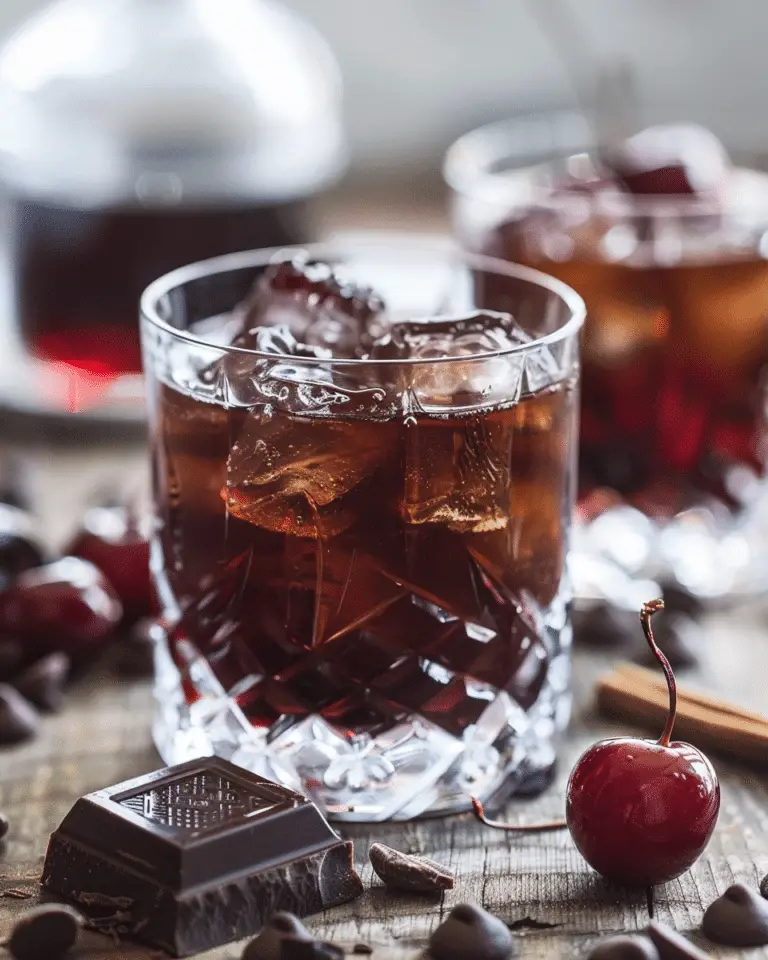 Chocolate-Covered Cherry Old Fashioned Cocktail