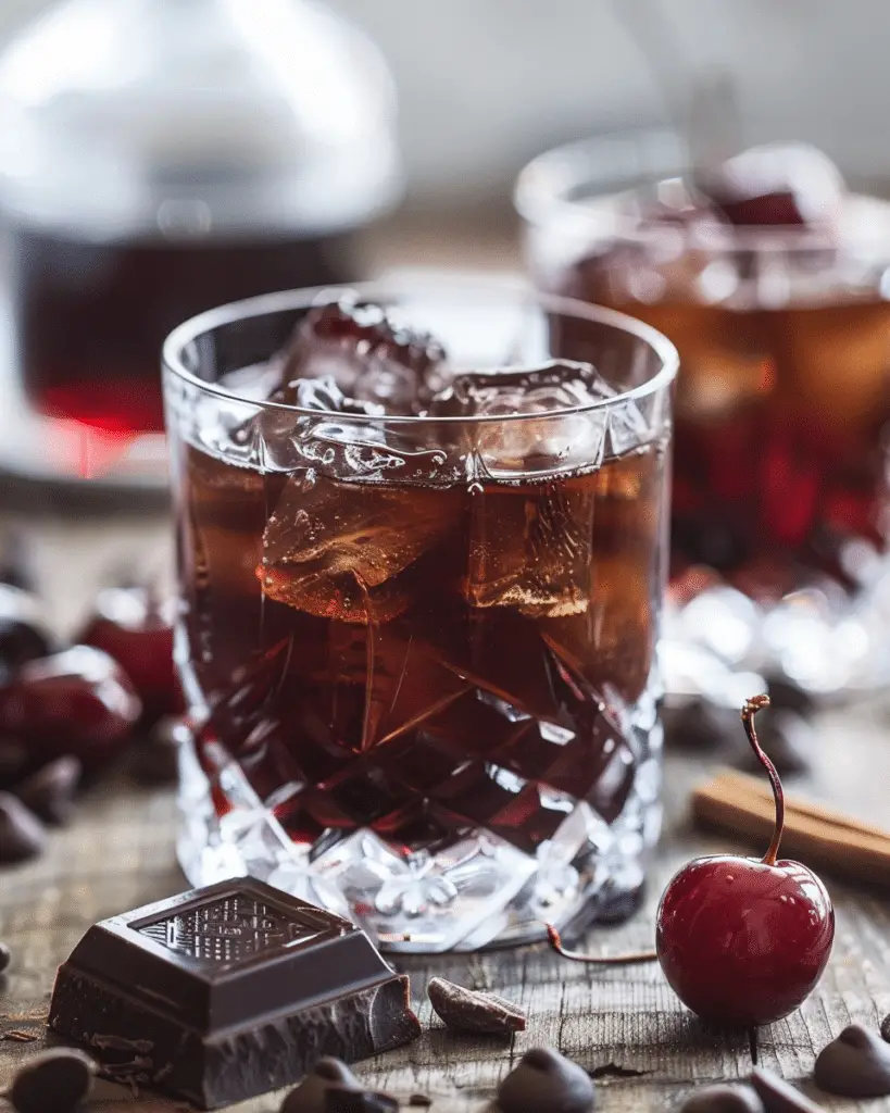 Chocolate-Covered Cherry Old Fashioned Cocktail