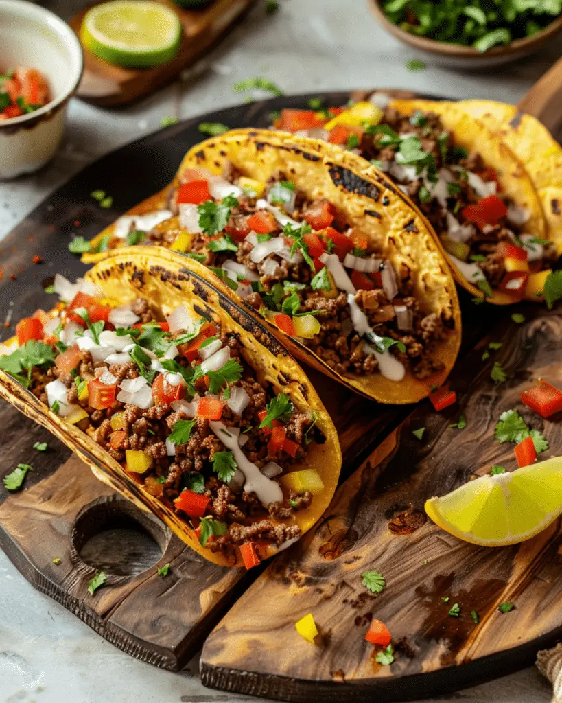 Crispy Ground Beef Tacos Recipe