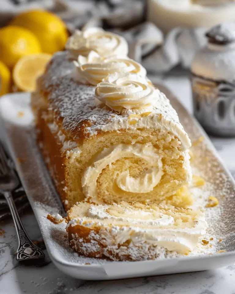 Velvet Lemon Cream Roll Cake