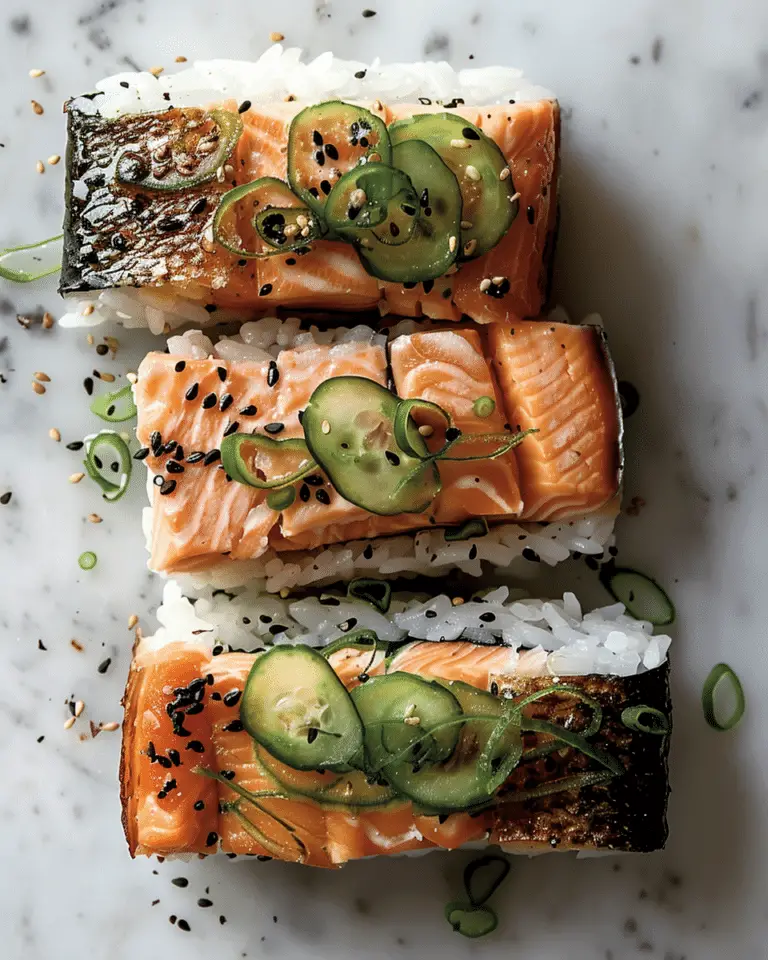 Salmon Sushi Sandwiches (Onigirazu)