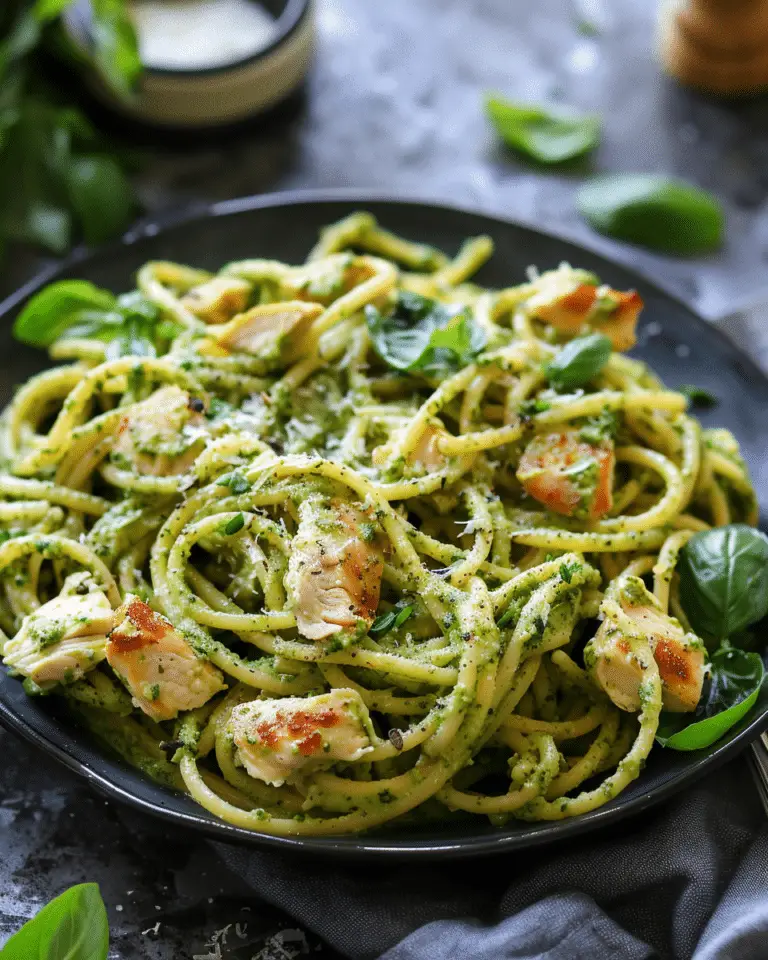 Best Creamy Chicken Pesto Pasta