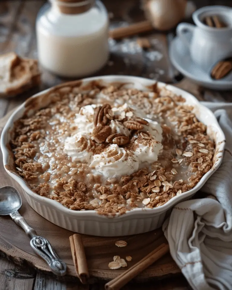 Cinnamon Roll Baked Oatmeal