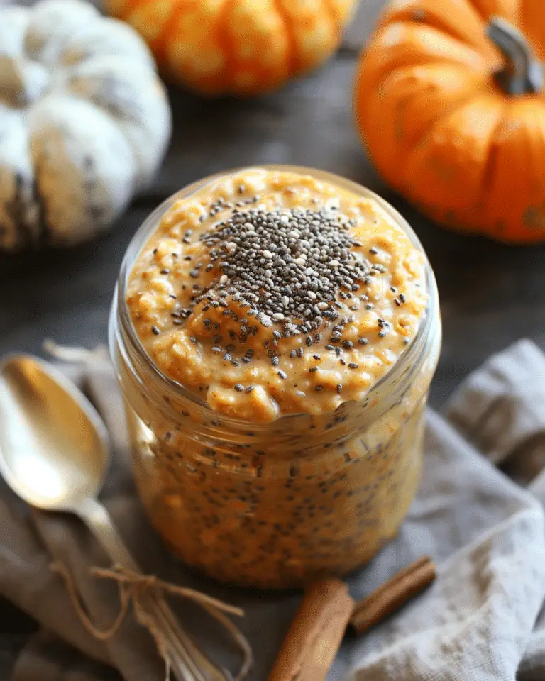 Pumpkin Pie Overnight Oats with Chia: A Cozy Fall Breakfast
