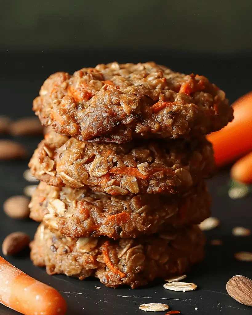 Healthy Carrot Cake Oatmeal Cookies