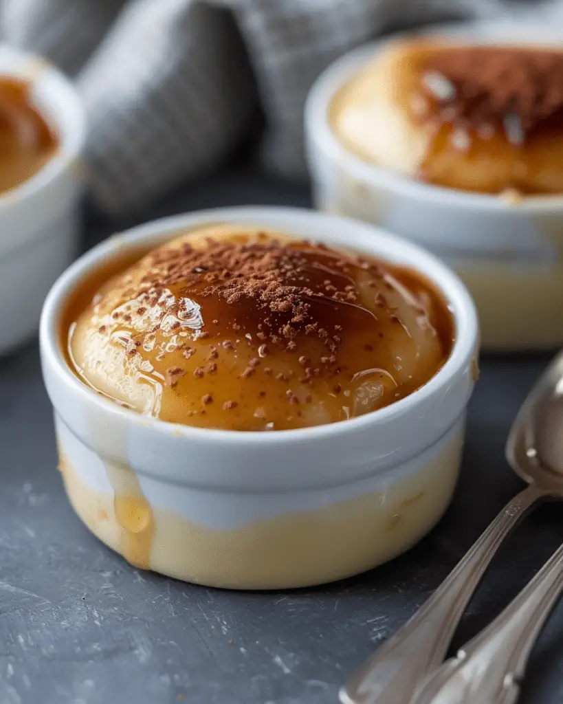 Eggless Caramel Custard Pudding