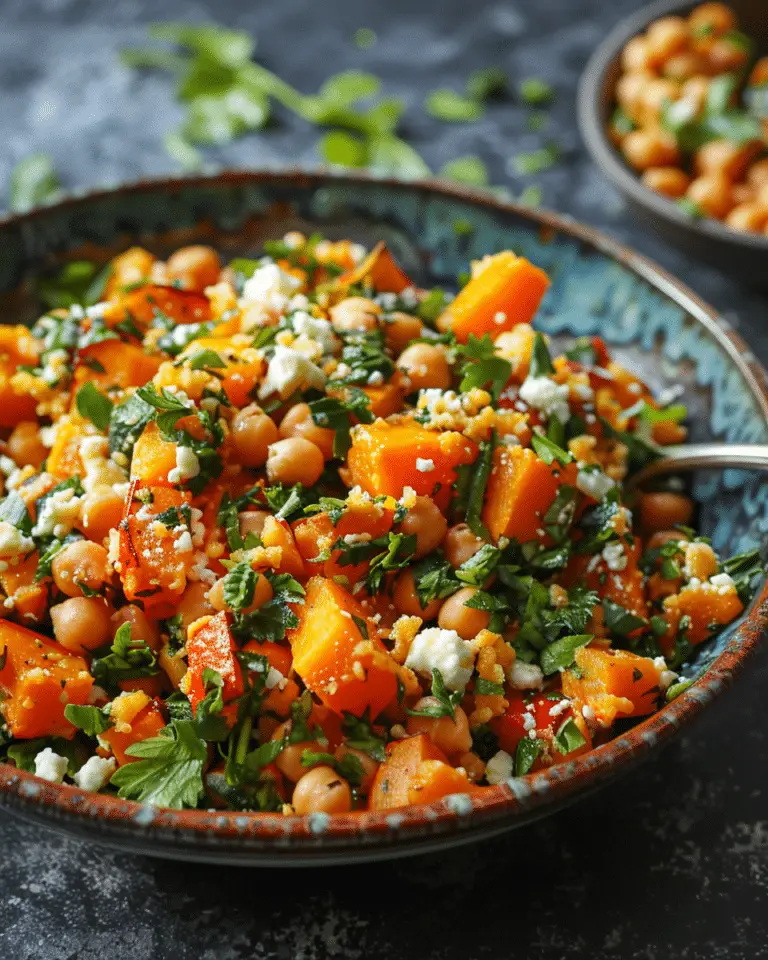 Smashed Chickpea Pumpkin Salad