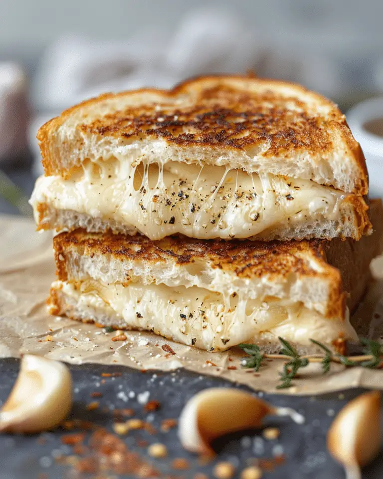 Roasted Garlic Grilled Cheese
