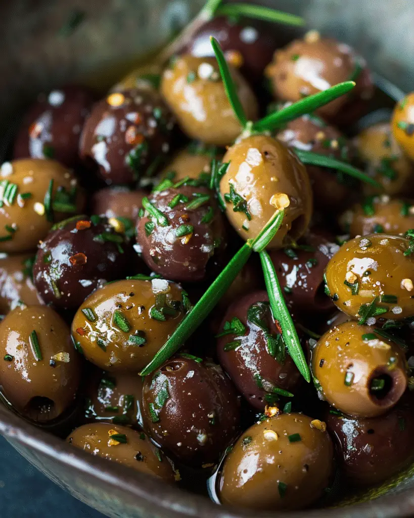 Simply Delicious Marinated Olives