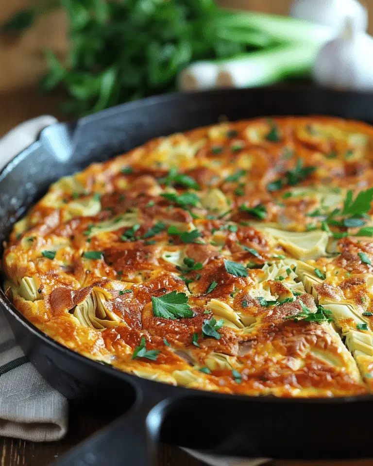 Artichoke Leek Frittata