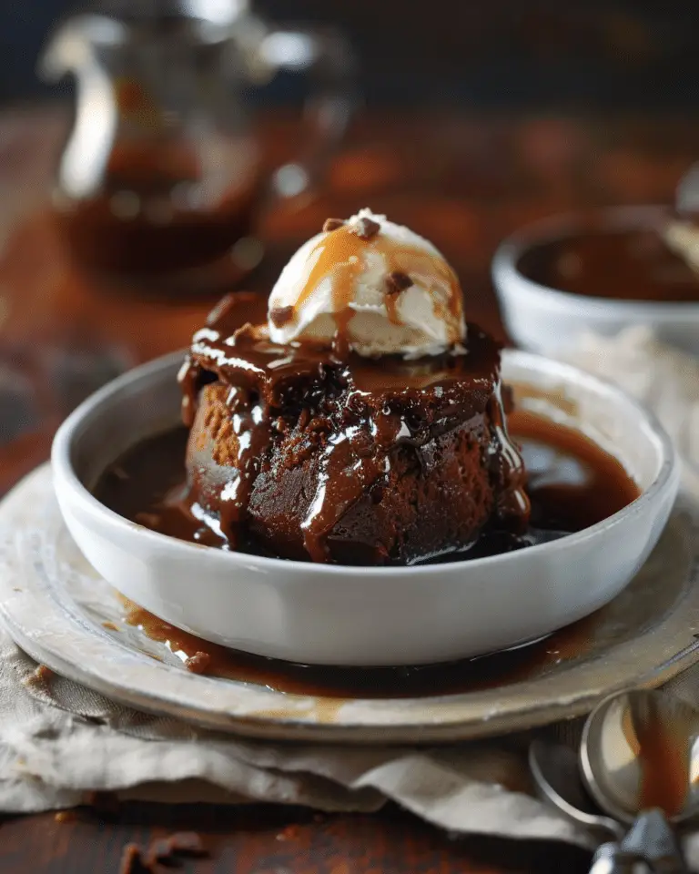 Sticky Toffee Pudding with Ice Cream