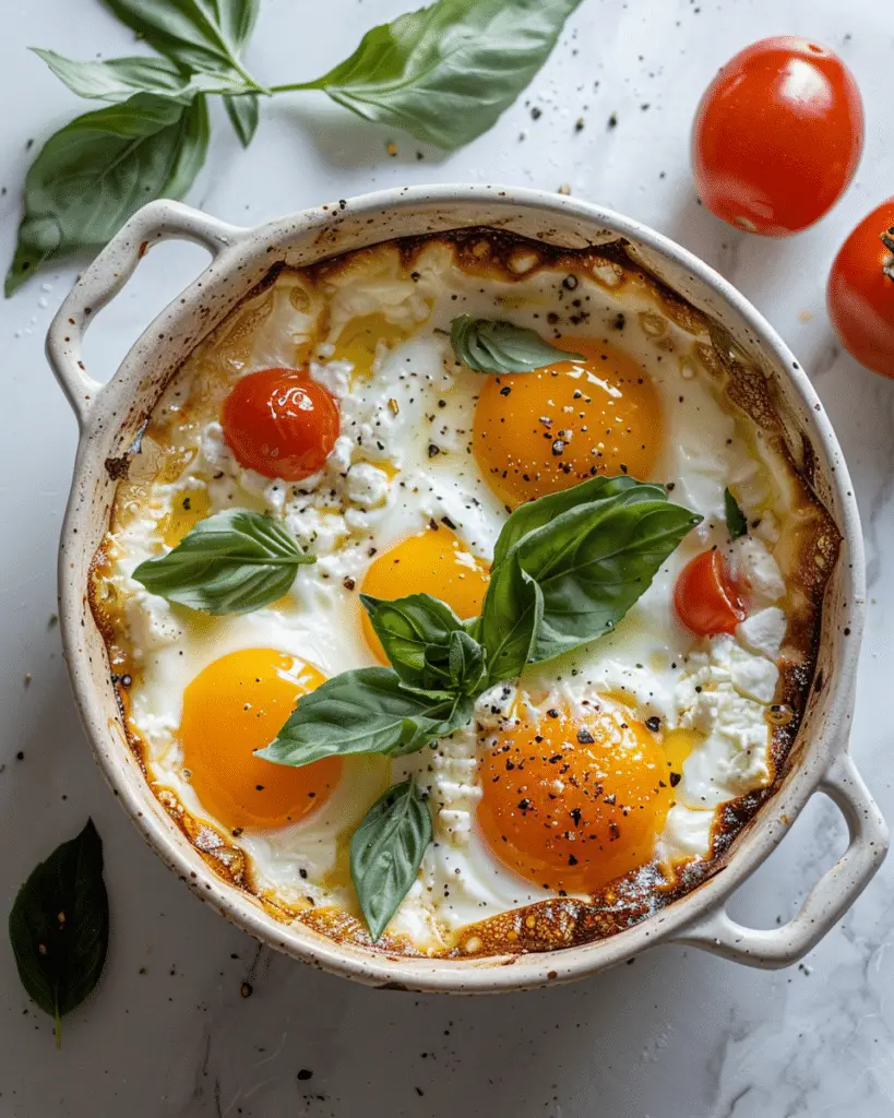 Baked Feta Eggs