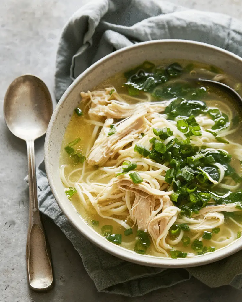 Ginger-Scallion Chicken Soup