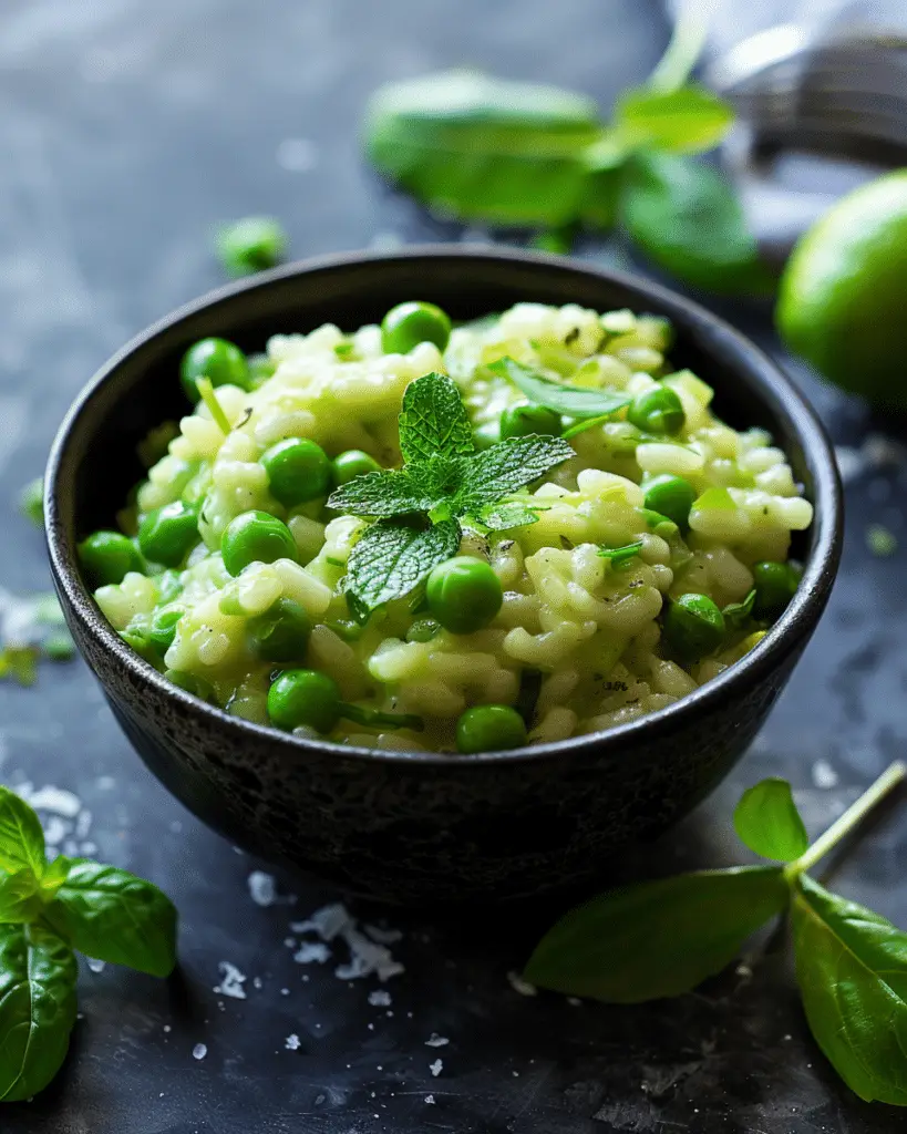 Pea and Mint Risotto