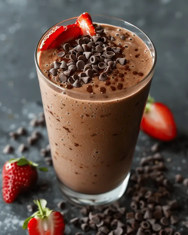 Chocolate Strawberry Protein Smoothie: A Delicious and Nutritious Treat