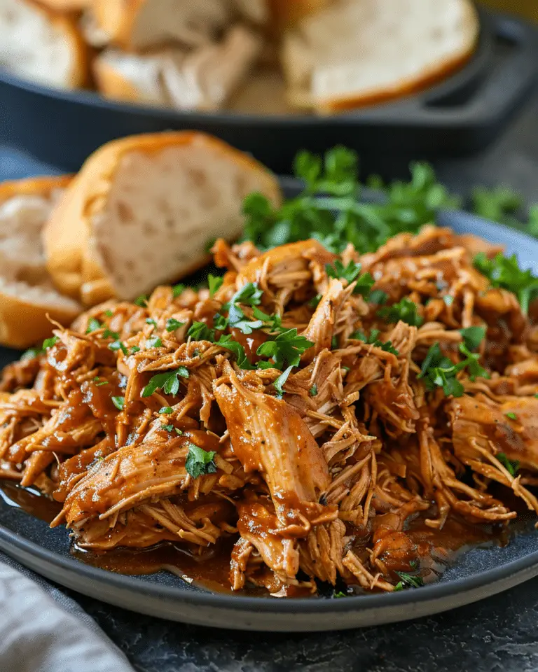 Smoky Instant Pot BBQ Pulled Chicken