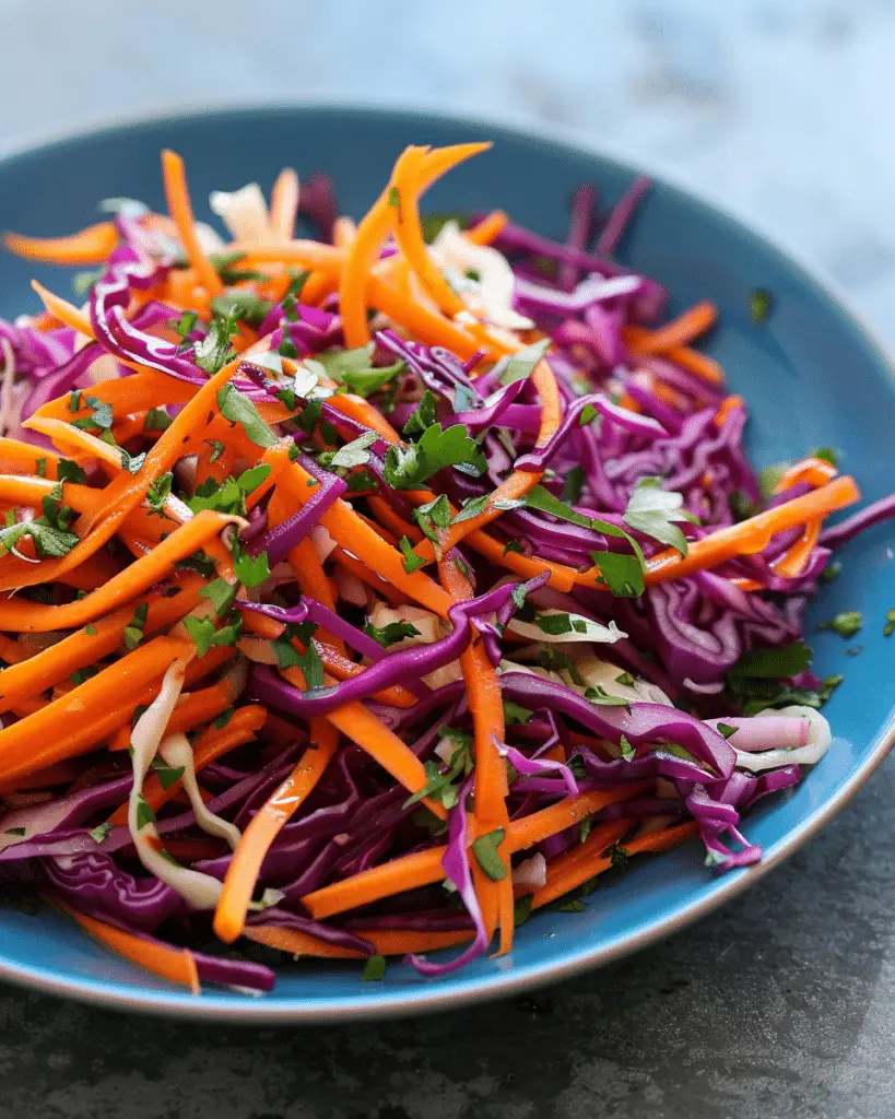 Red Cabbage and Carrot Salad
