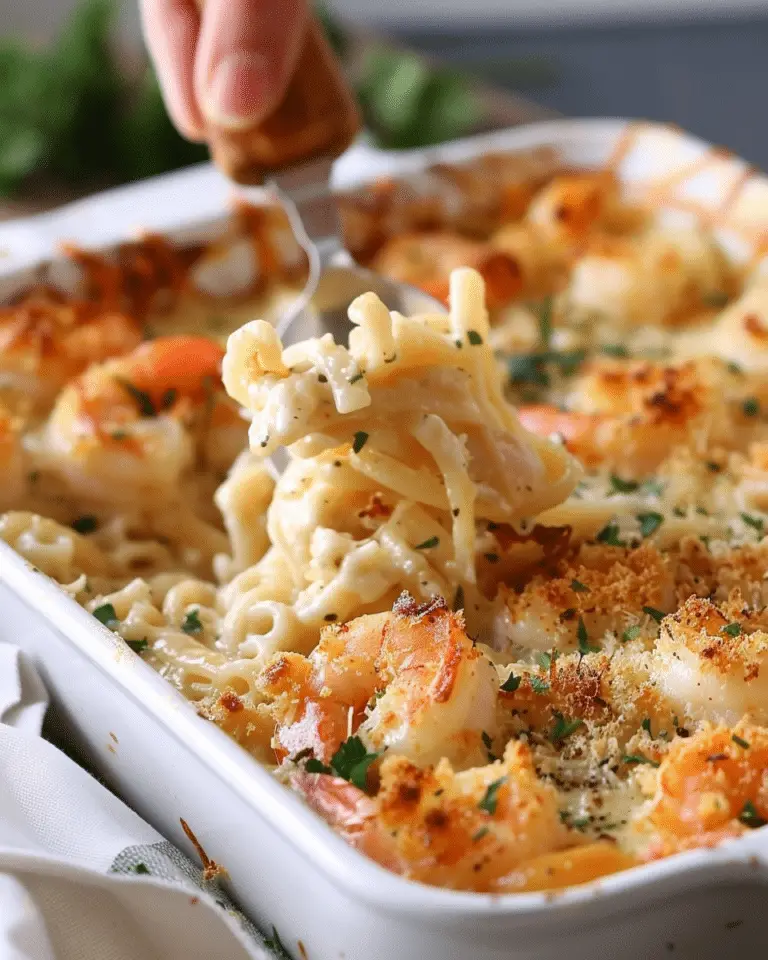 Shrimp Scampi Pasta Bake