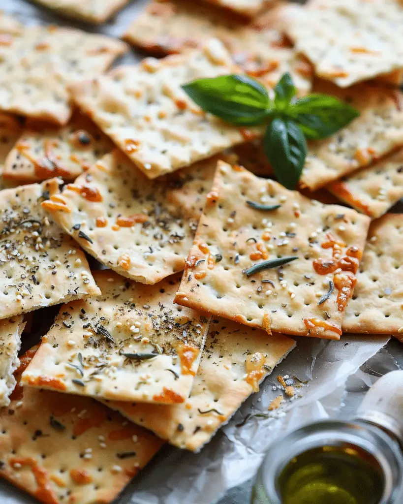 Crackers with Cassava Flour – Pizza Crackers (Vegan, Paleo)