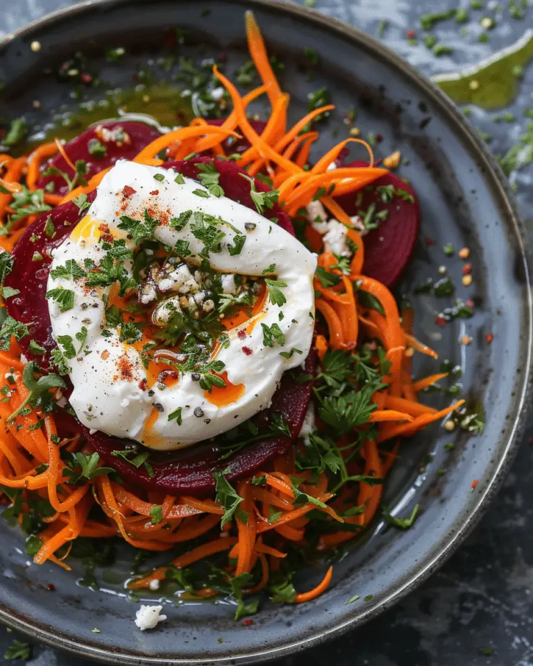 Beets and Carrots Salad with Burrata