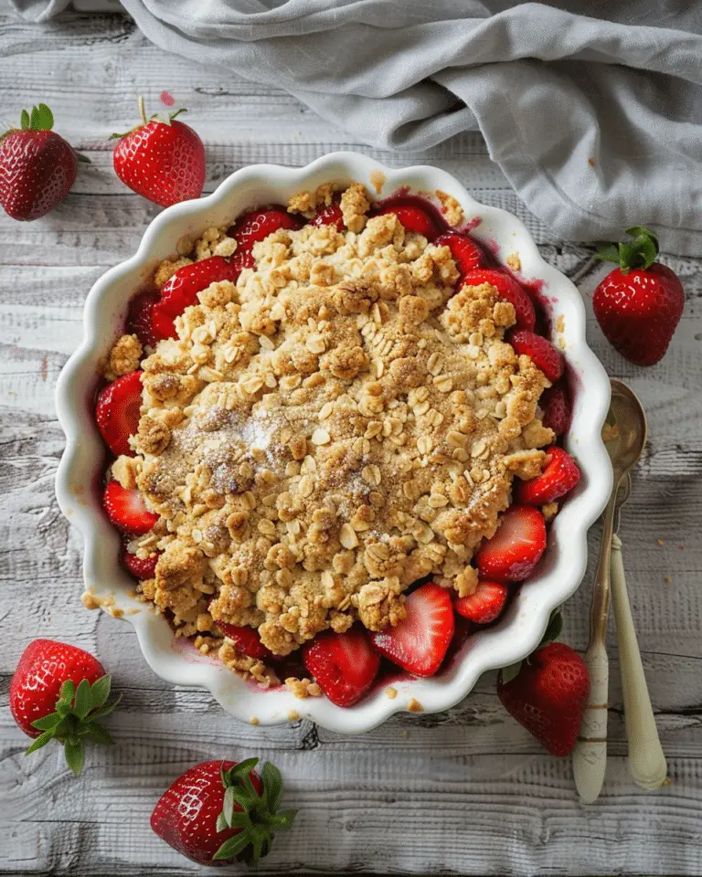 Best Easy Strawberry Crumble