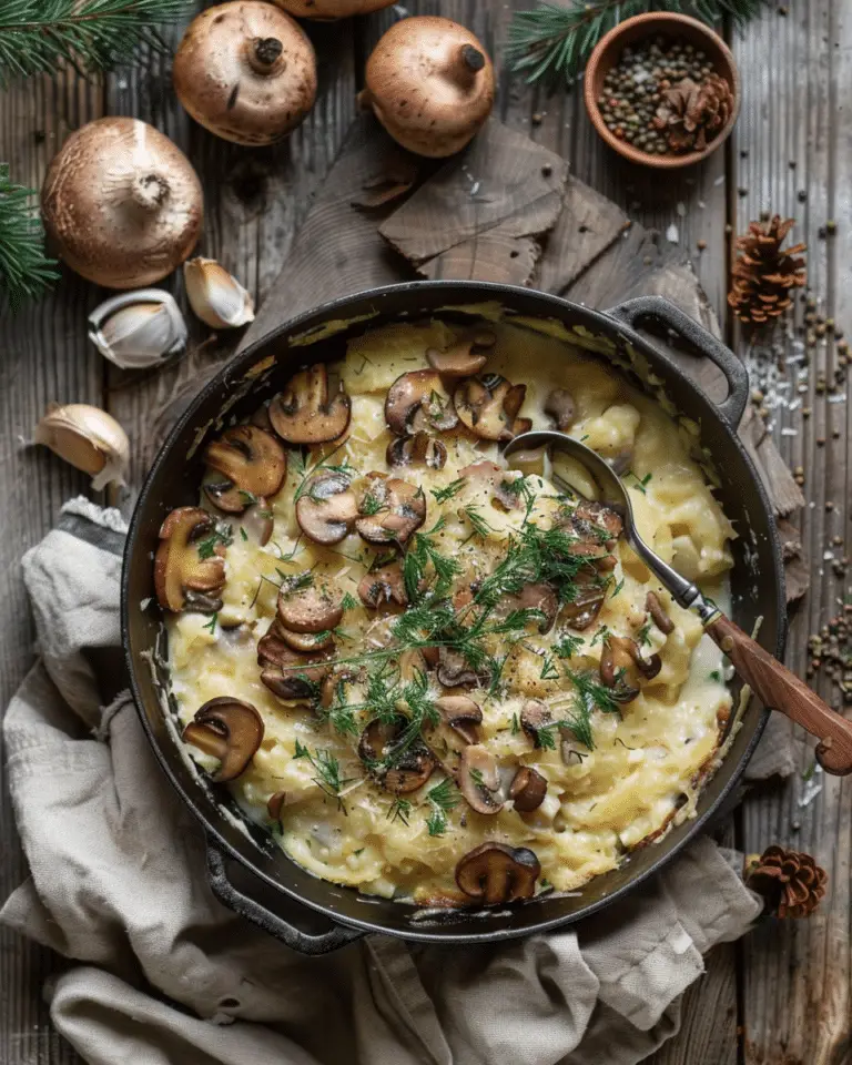 Kartoffel-Pilz-Pfanne mit Bohnen