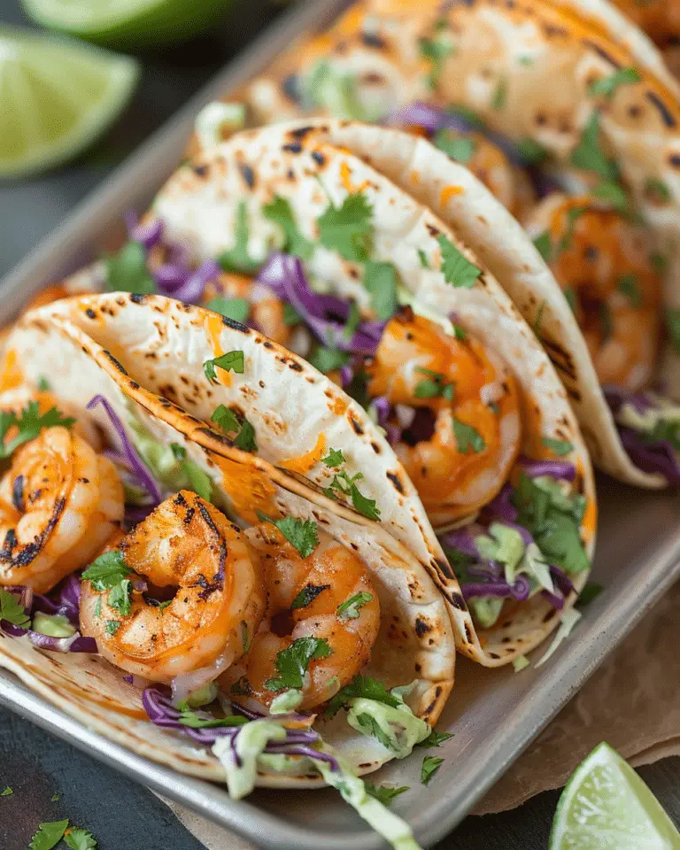 Best  Cilantro Lime Shrimp Tacos with Creamy Slaw