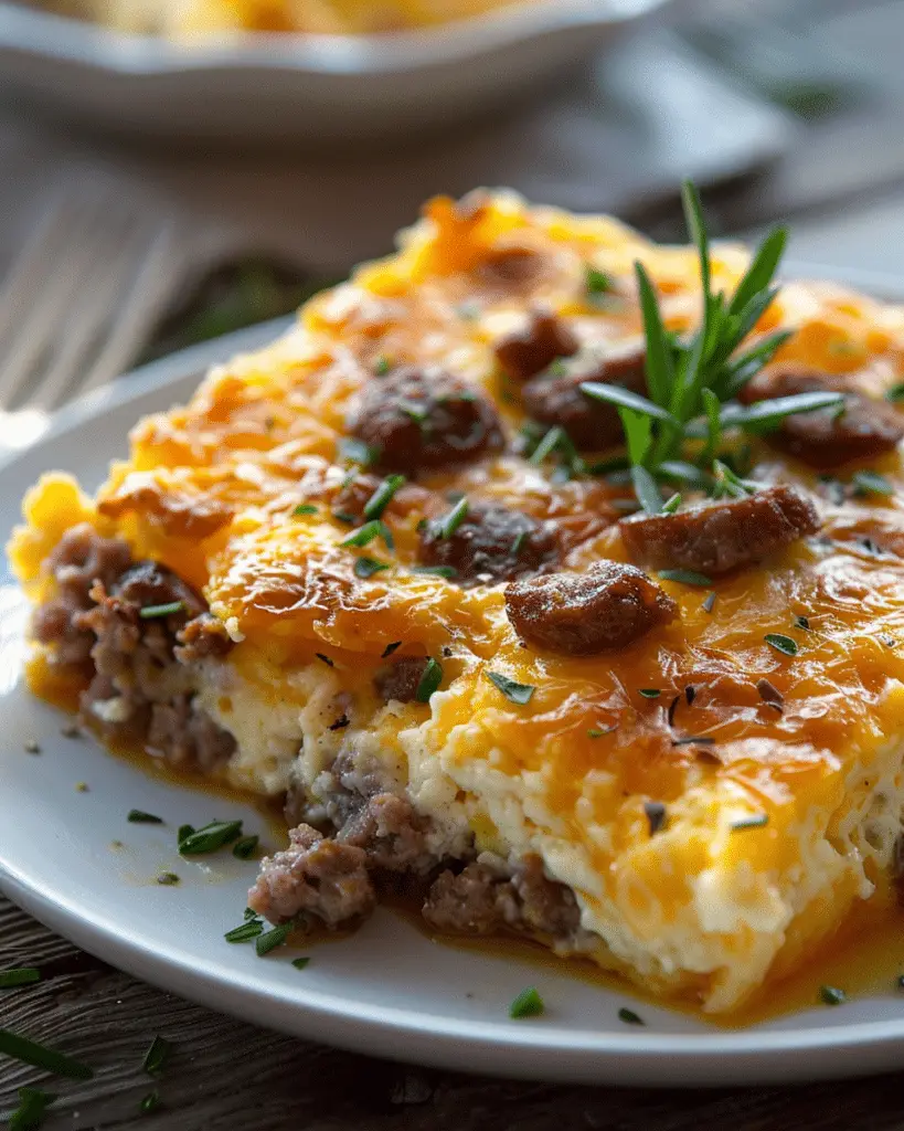 Crockpot Sausage Breakfast Casserole