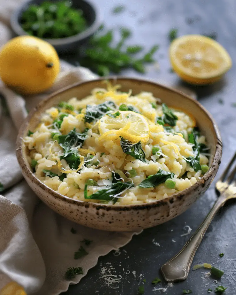 Spring Lemon Pasta (Risotto Style)
