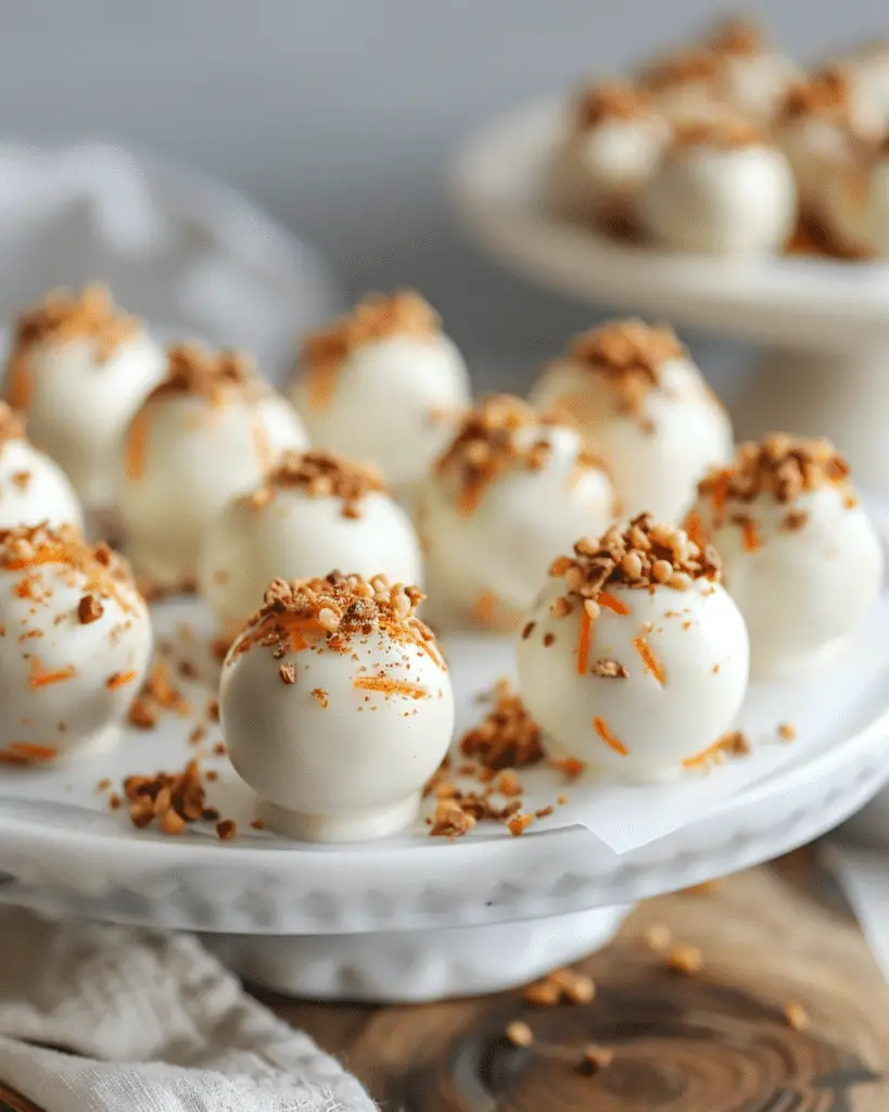 Best  Paleo Carrot Cake Truffles