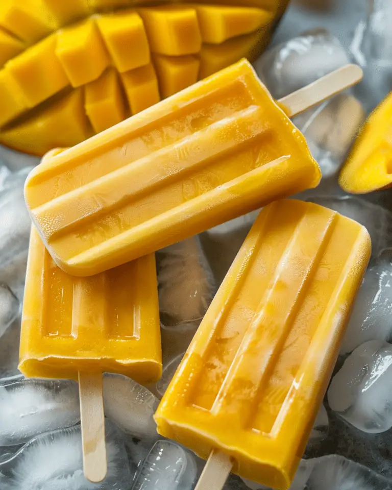 The Easiest 3-Ingredient Mango Ice Pops