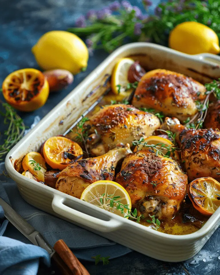Roasted Cinnamon Lemon Chicken