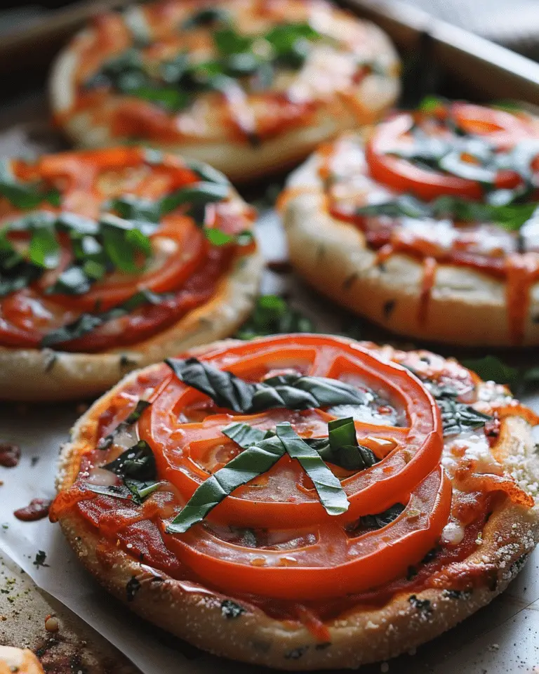 Vegan English Muffin Pizzas