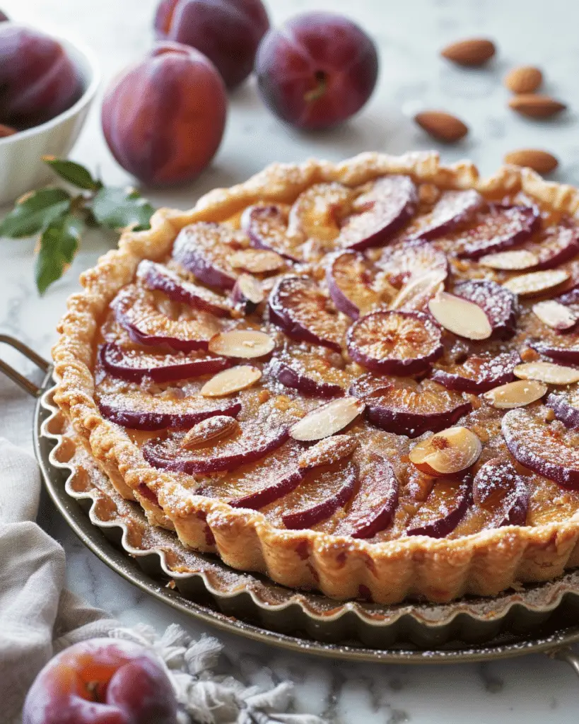 French Almond Plum Tart