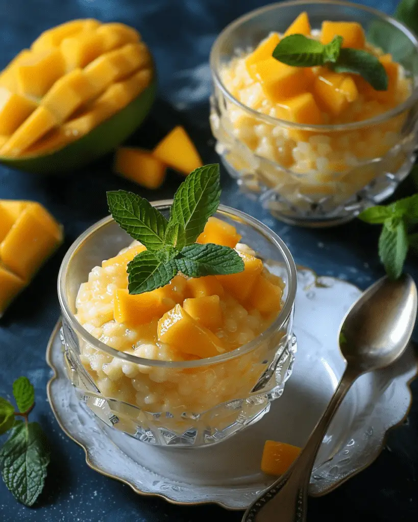 Sweet and Creamy Mango Sago Dessert