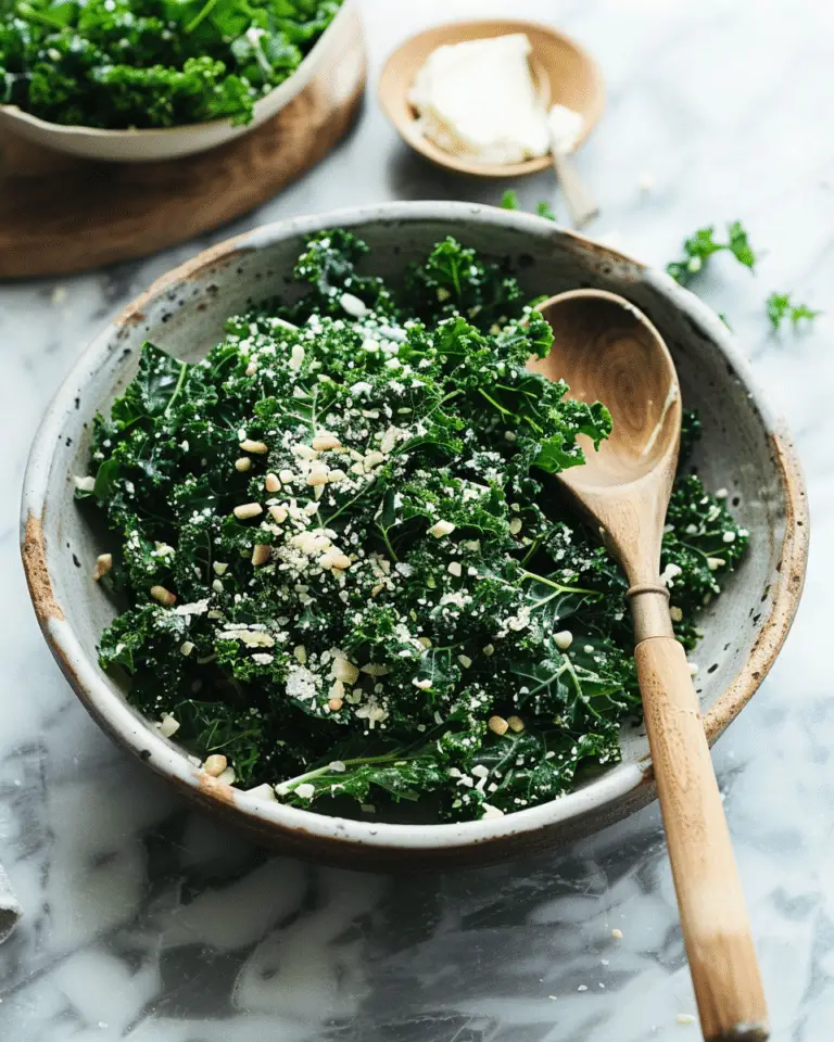 The BEST Tahini Kale Salad