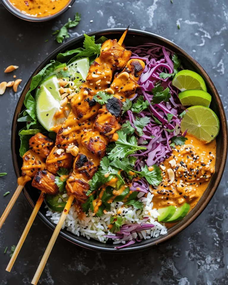 Vegan Chicken Satay Bowls