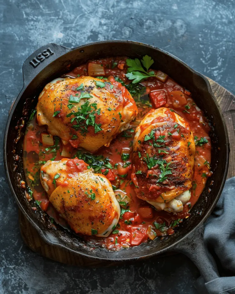 Skillet Chicken with Spicy Paprika Sauce