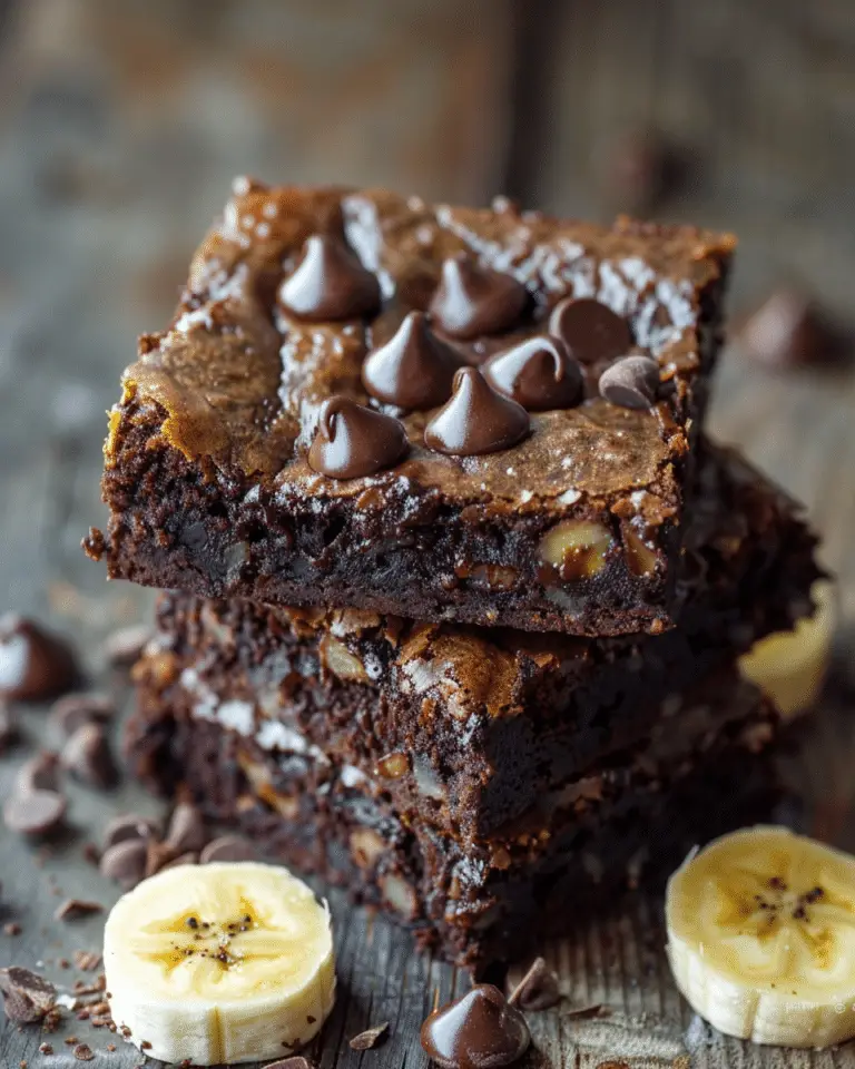 Healthy Banana Brownies