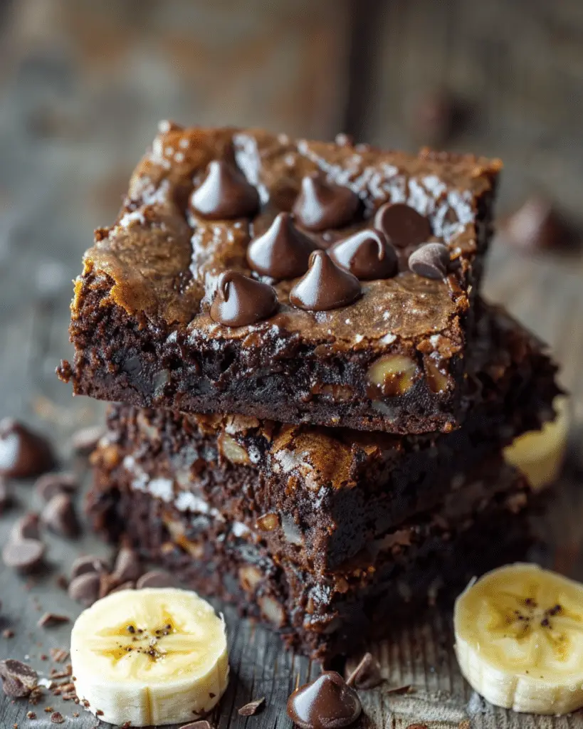 Healthy Banana Brownies