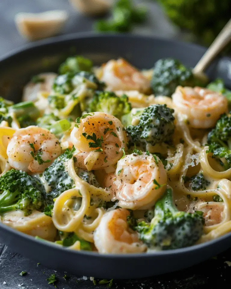 Broccoli Shrimp Alfredo