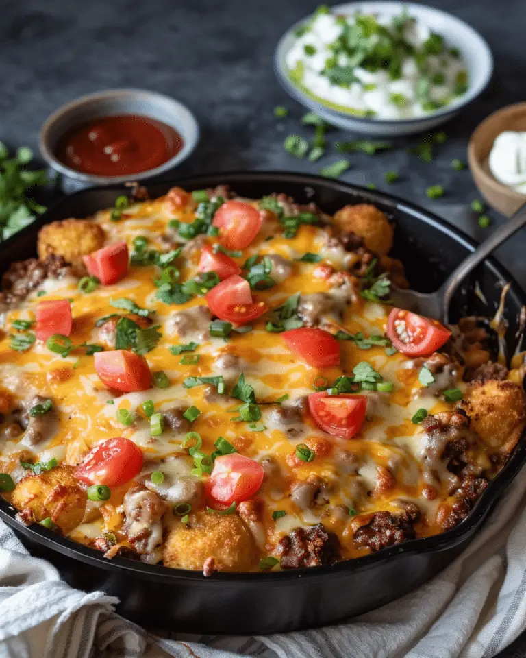 Cheeseburger Tater Tot Casserole