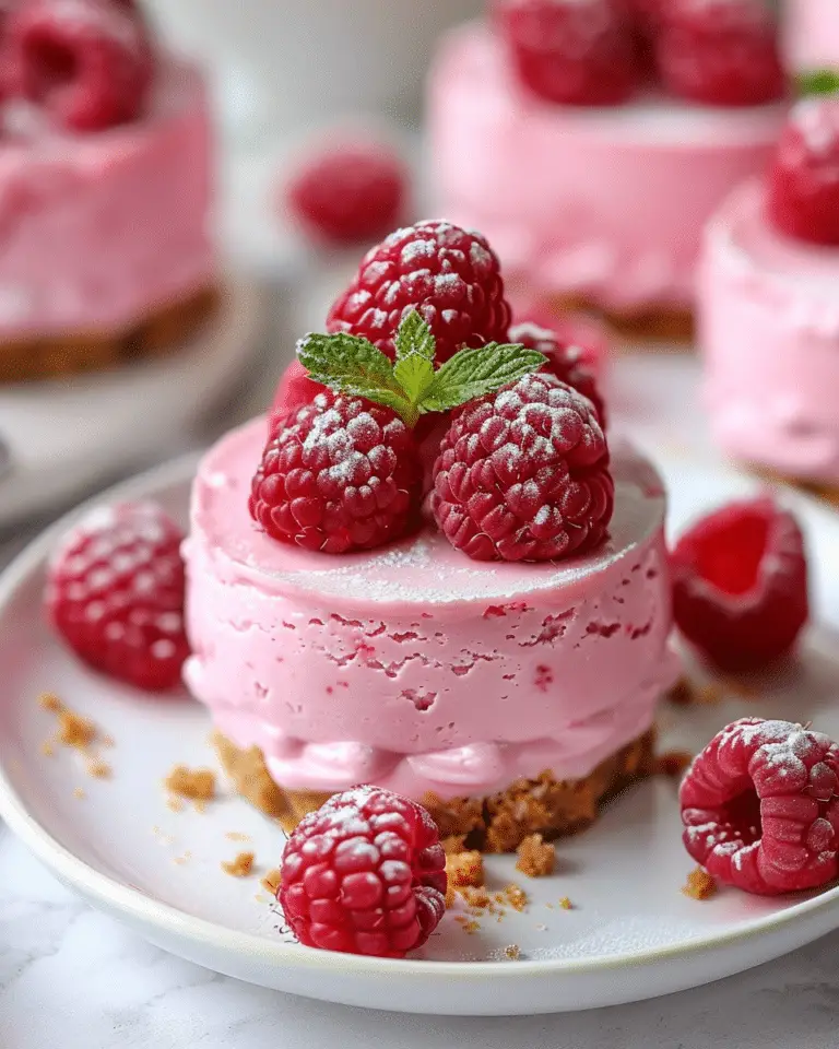 Mini Raspberry Cheesecake (No-Bake Option Included)