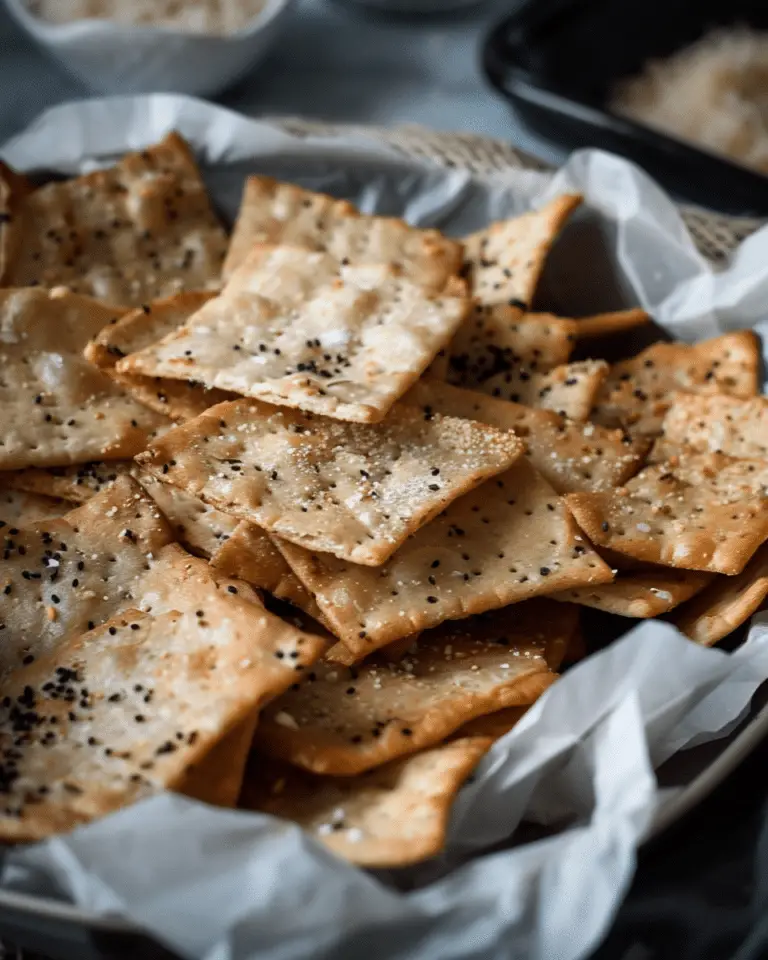 Cassava Flour Pizza Crackers
