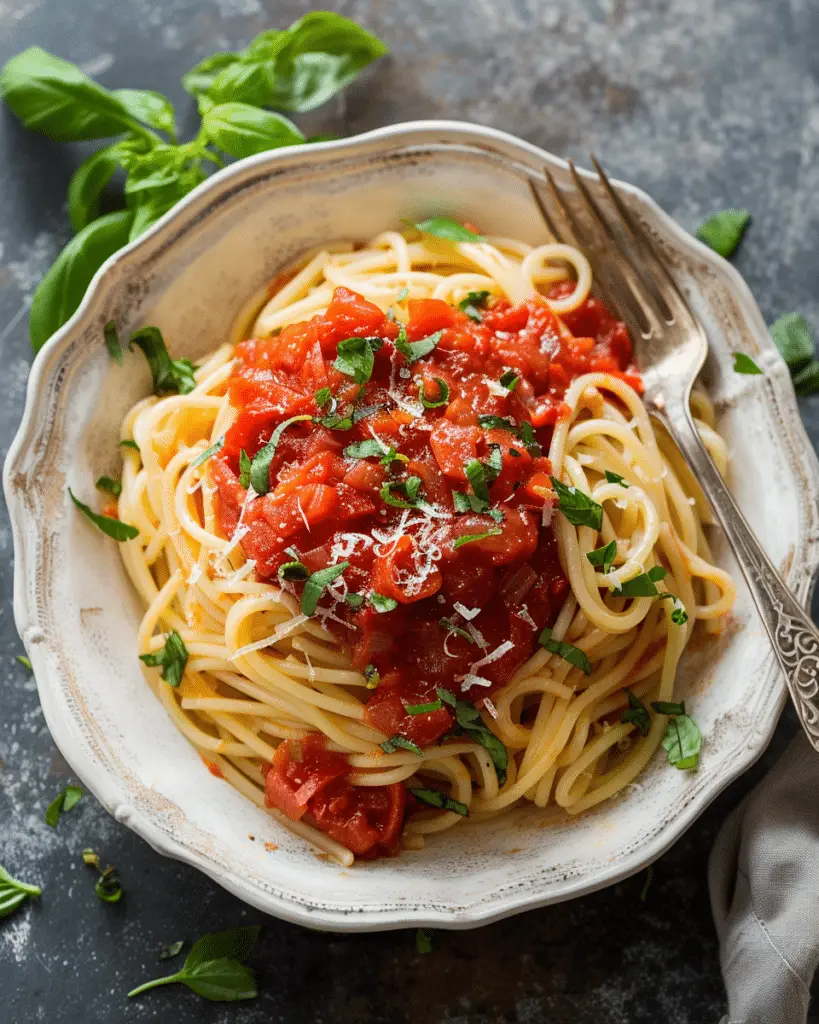 Fresh Tomato Sauce for Pasta
