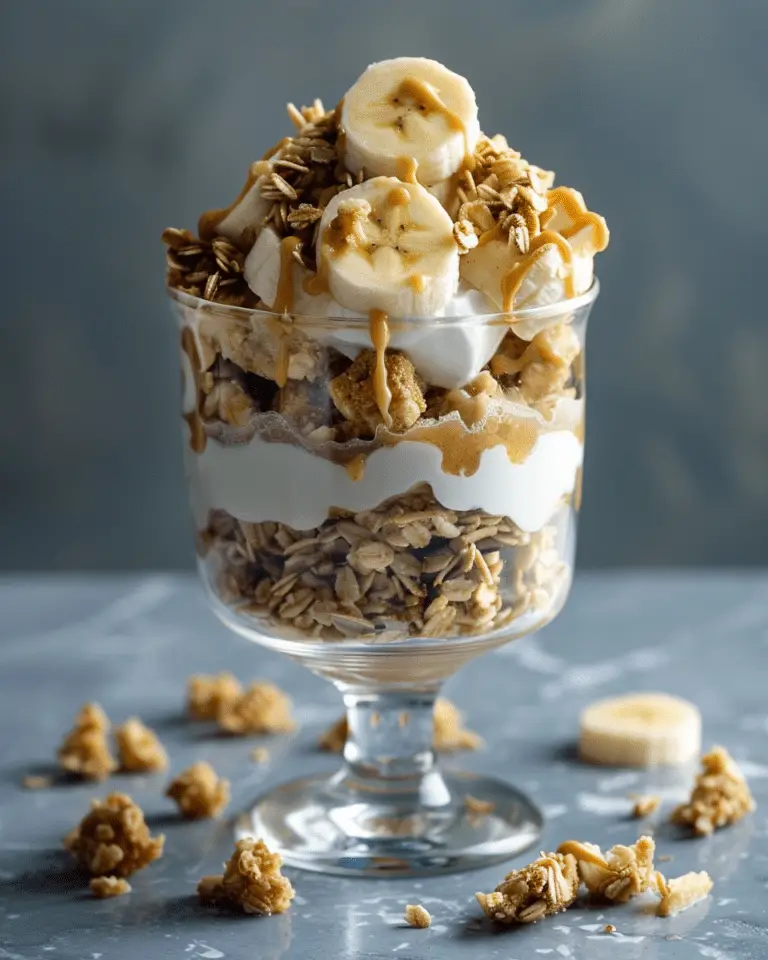 Banana Peanut Butter Yogurt Parfait