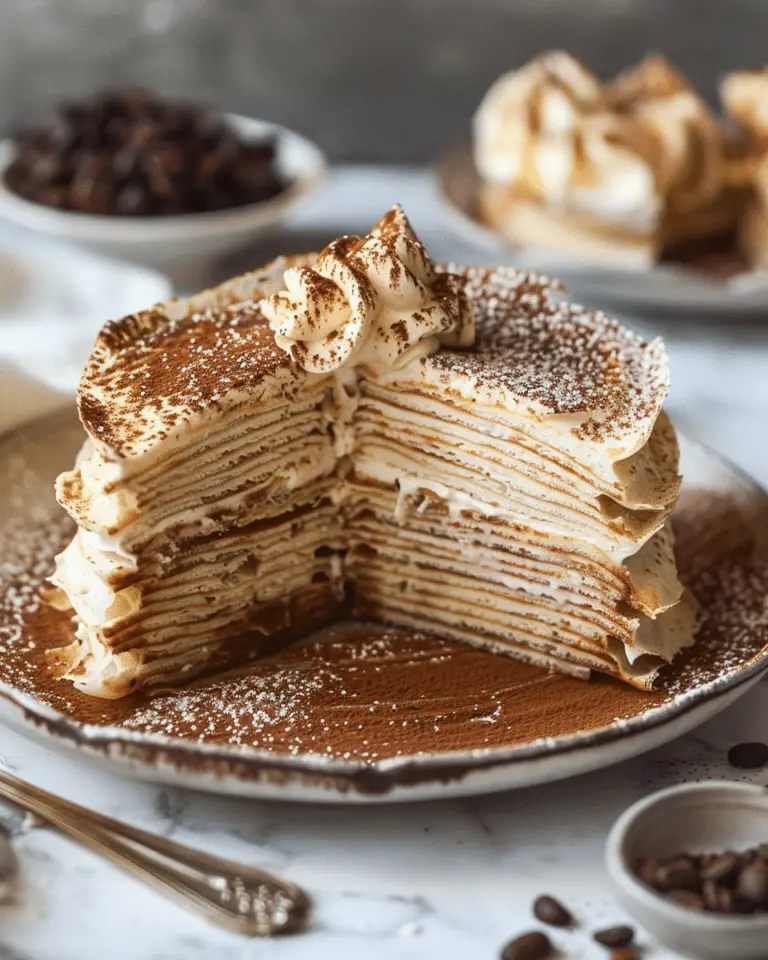 Tiramisu Crepe Cake