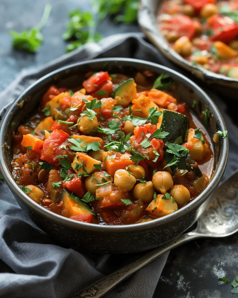 Chickpea and Tomato Ratatouille Stew