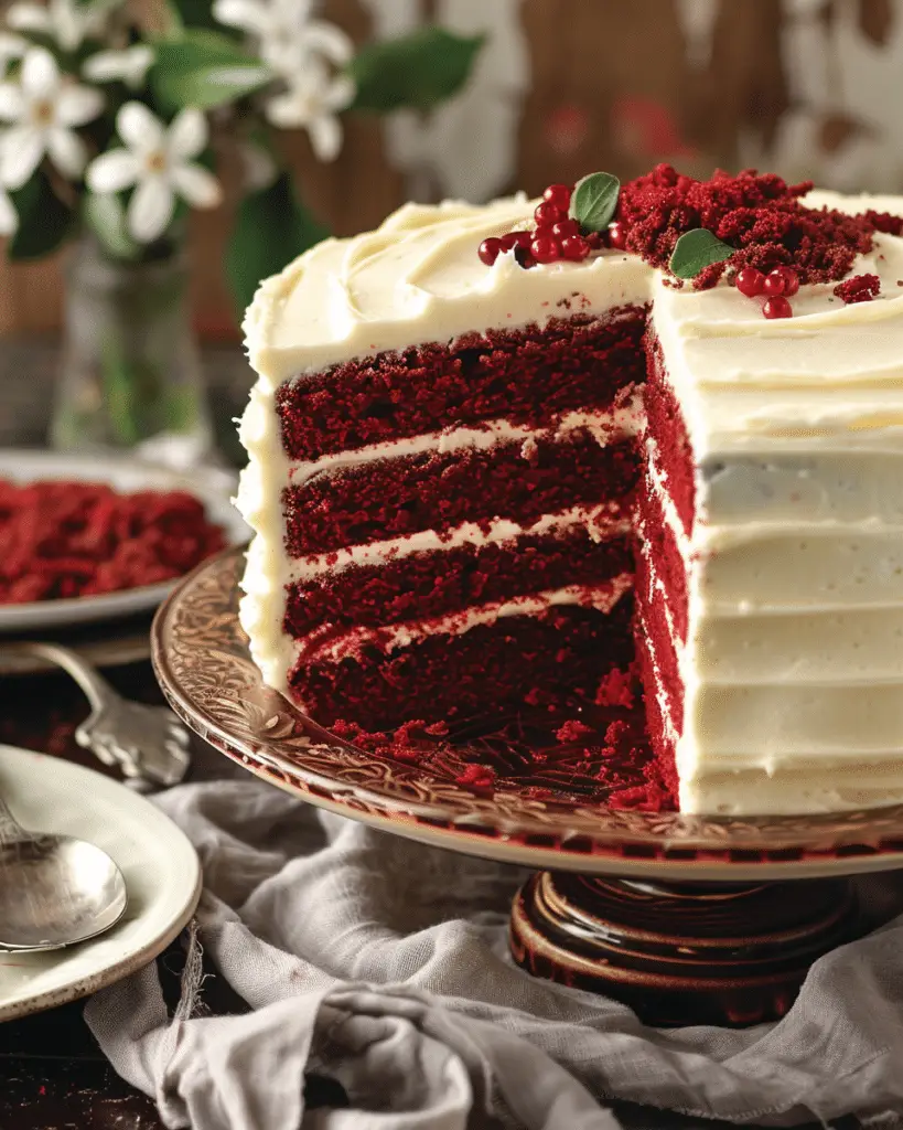 Red Velvet Layer Cake with Cream Cheese Frosting